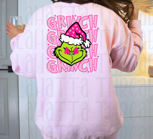 GRINCH | Sweatshirt & Tee | Light Pink