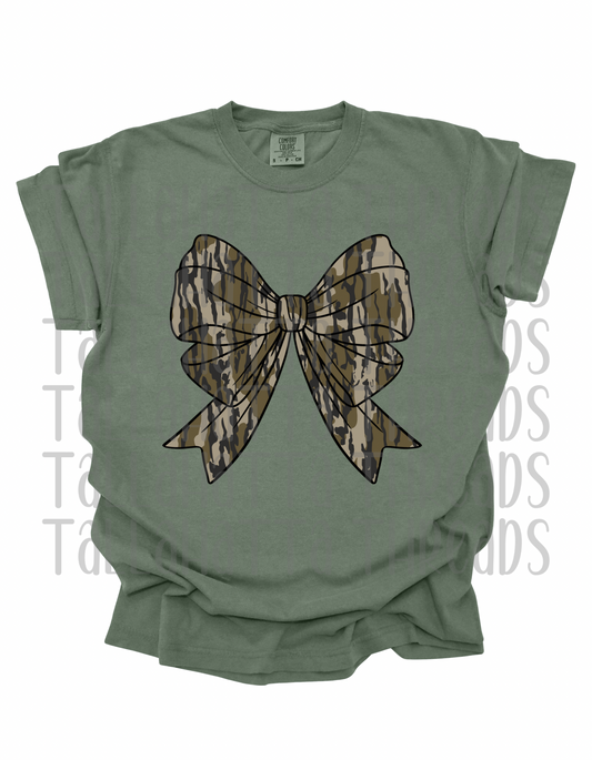 Camo Bow | Hemp | Comfort Colors | Tee