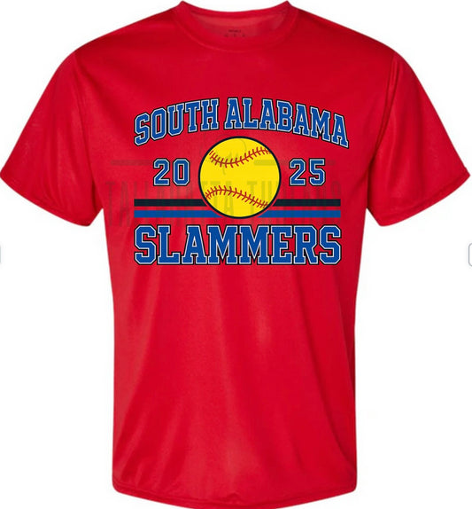 South Alabama Slammers | Varsity Letter | DriFit | Tee