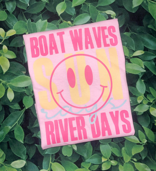 Boat Waves, Sun Rays, River Days | Comfort Colors | Tee