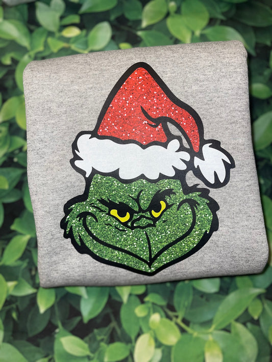 Glitter Grinch | Sweatshirt & Tee