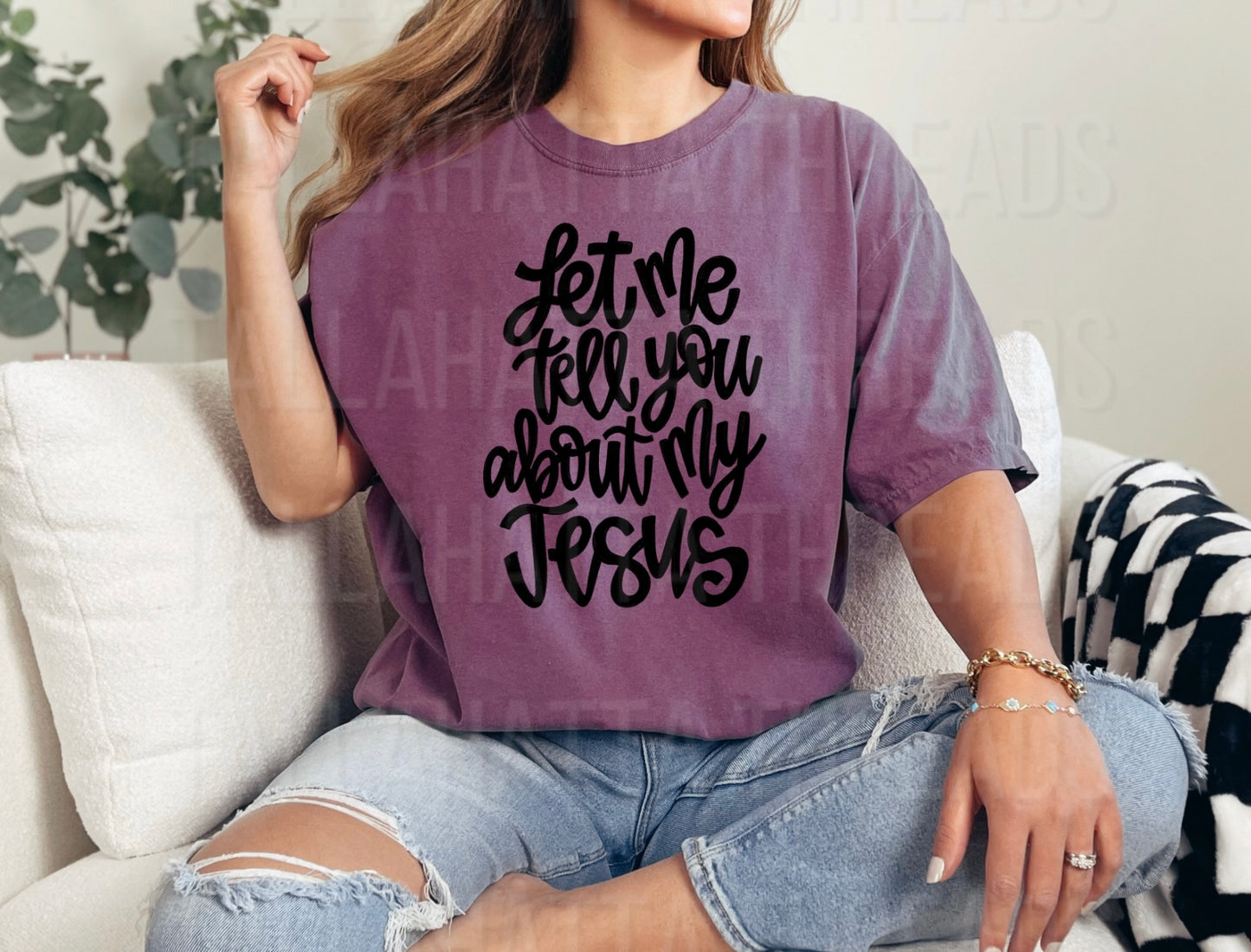 Let Me Tell You About My Jesus | Solid | Tee