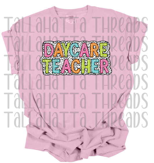 Dalmatian Dot Daycare Teacher | Comfort Colors | Tee