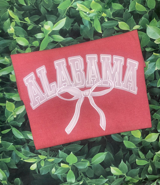 Alabama Bow | Comfort Colors | Tee