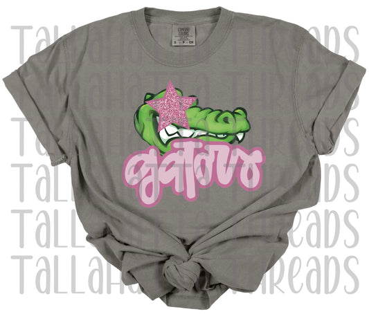 Pink Preppy Gator | LAT | Comfort Colors | Tee