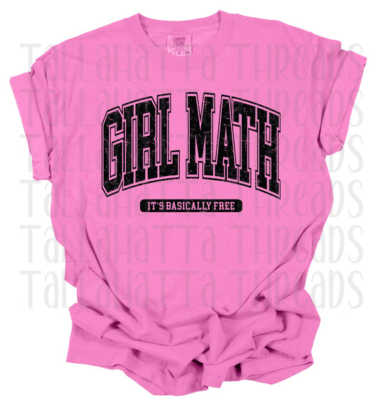 Girl Math | Comfort Colors | Tee