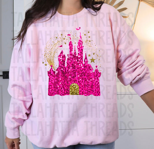 Pink Castle | Gildan | Sweatshirt