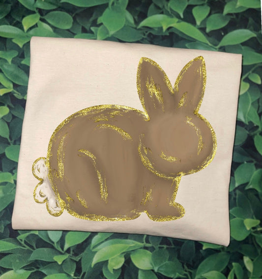 Gold Foil Bunny Tee