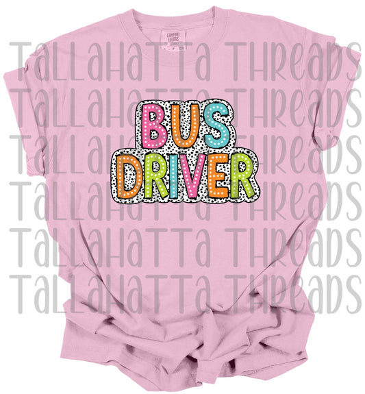 Dalmatian Dot Bus Driver | Comfort Colors | Tee