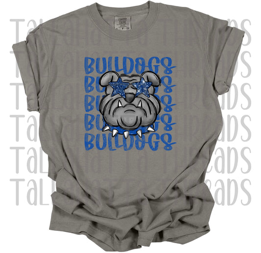 Bulldogs | Blue | Comfort Colors | Tee