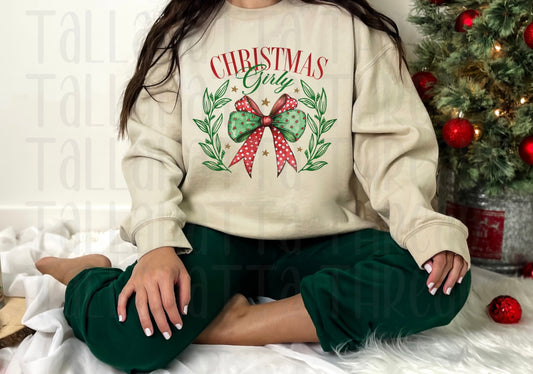 Christmas Girly | Sweatshirt & Tee | Tan