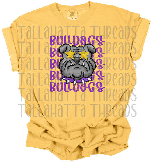 Preppy Bulldogs | Comfort Colors | Tee