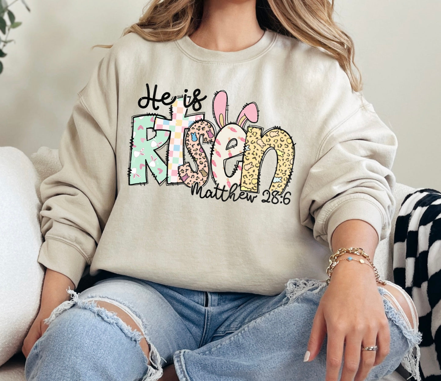 He is Risen 🐰 | Sweatshirt