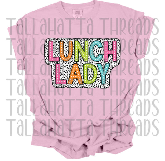 Dalmatian Dot Lunch Lady | Comfort Colors | Tee