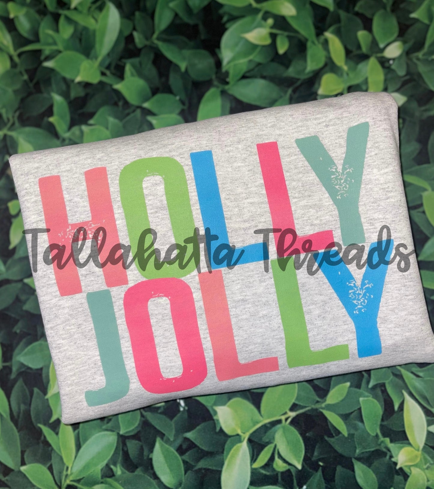 Holly Jolly | Sweatshirt & Tee | Ash