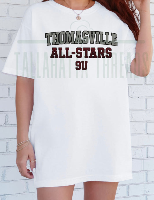 Thomasville Baseball 9U All Stars | DriFit | Tee